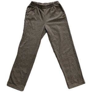 Women’s Brown Houndstooth Trousers
